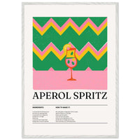 Aperol Spritz Recipe Cocktail Wall Art - Vibrantwalls