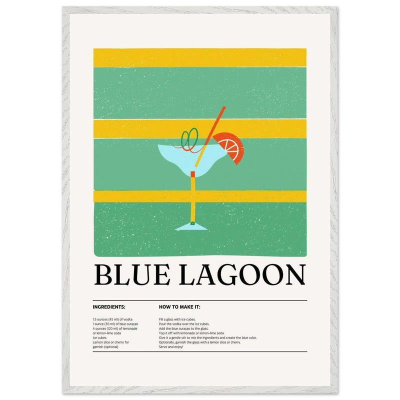 Blue Lagoon Cocktail Wall Art - Vibrantwalls