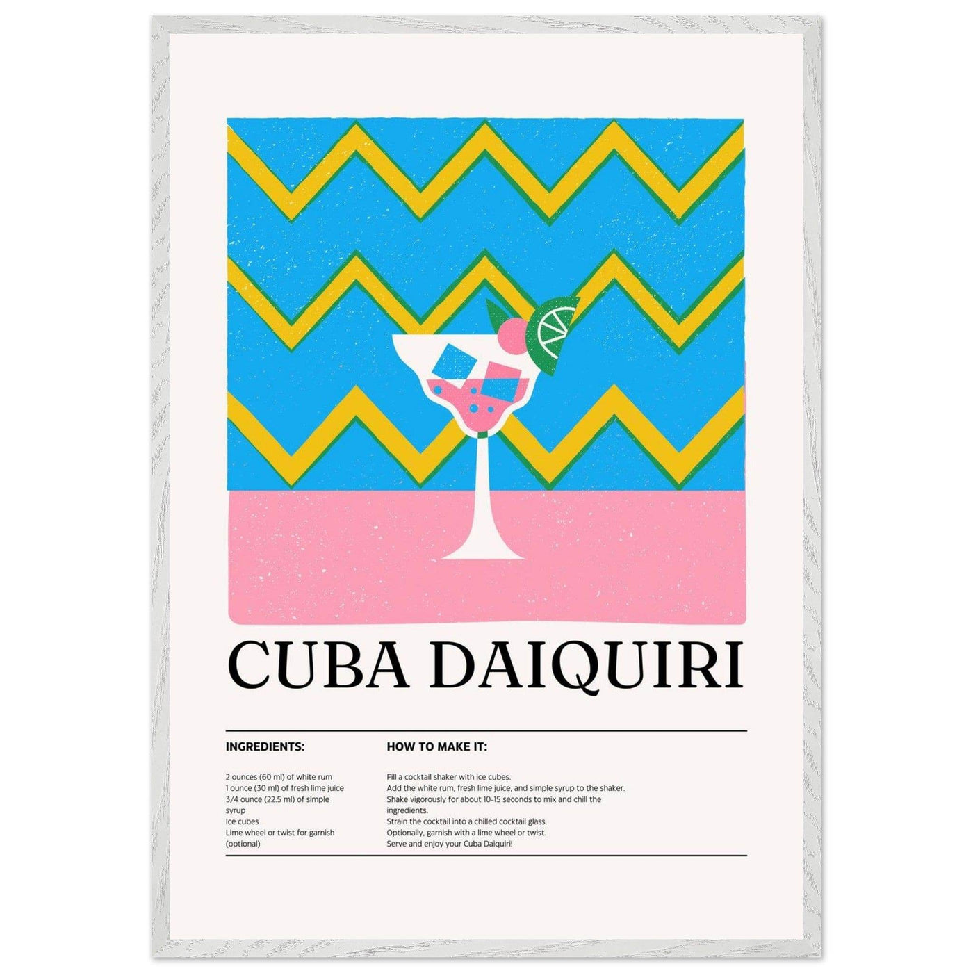 Cuba Daiquiri Cocktail Recipe - Vibrantwalls