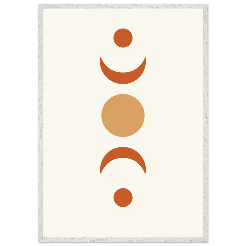 Desert Landscape Boho Moon Phases Wall Art - Vibrantwalls