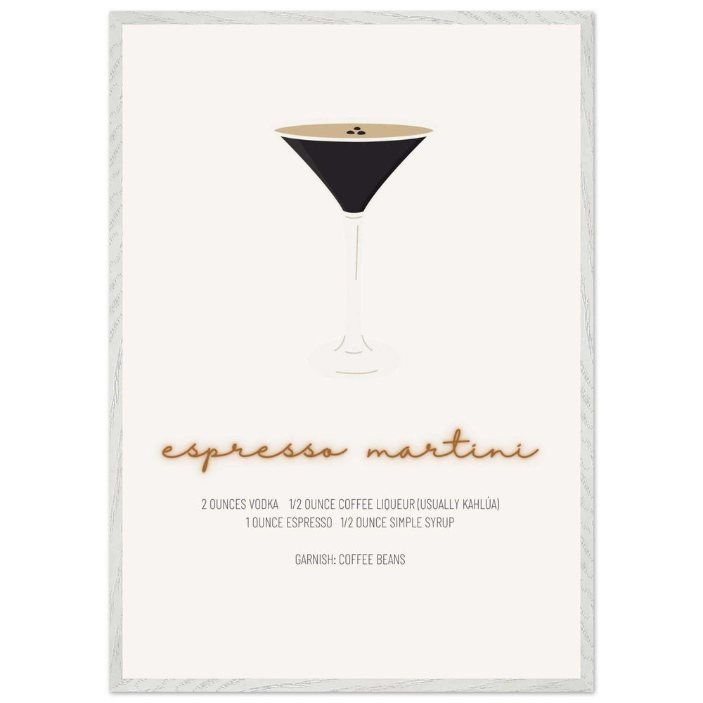 Espresso Martini Recipe Wall Art - Vibrantwalls