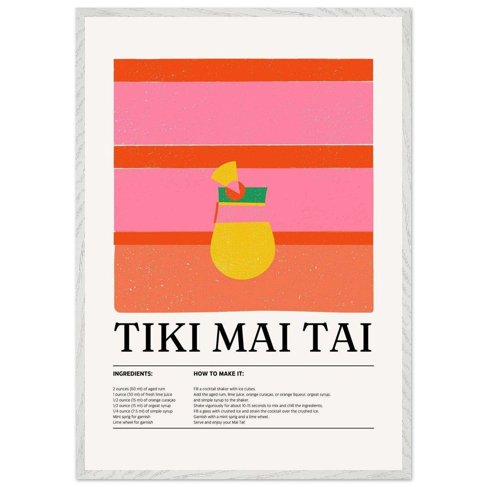 Vibrant Tiki Mai Tai Cocktail Recipe - Vibrantwalls