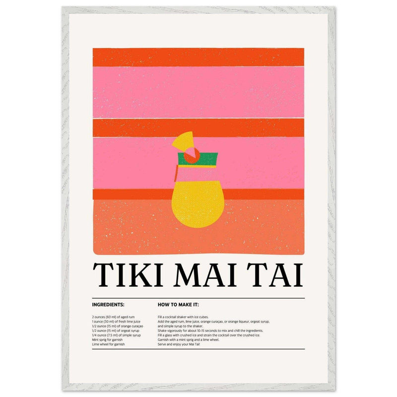 Vibrant Tiki Mai Tai Cocktail Recipe - Vibrantwalls