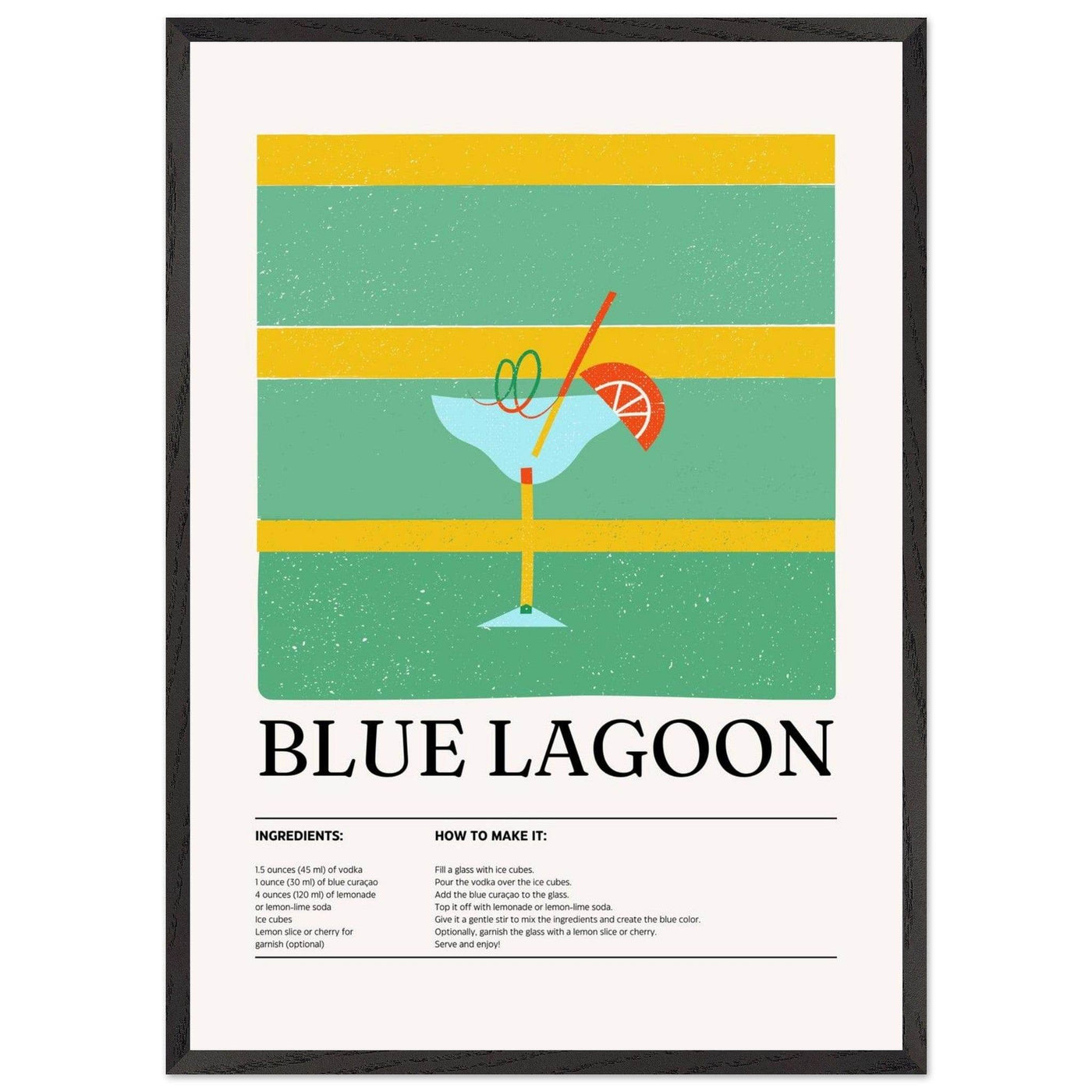 Blue Lagoon Cocktail Recipe - Vibrantwalls