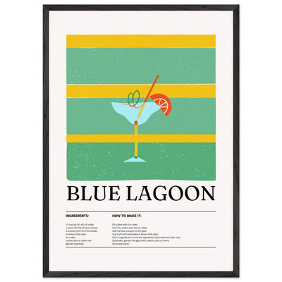 Blue Lagoon Cocktail Recipe - Vibrantwalls