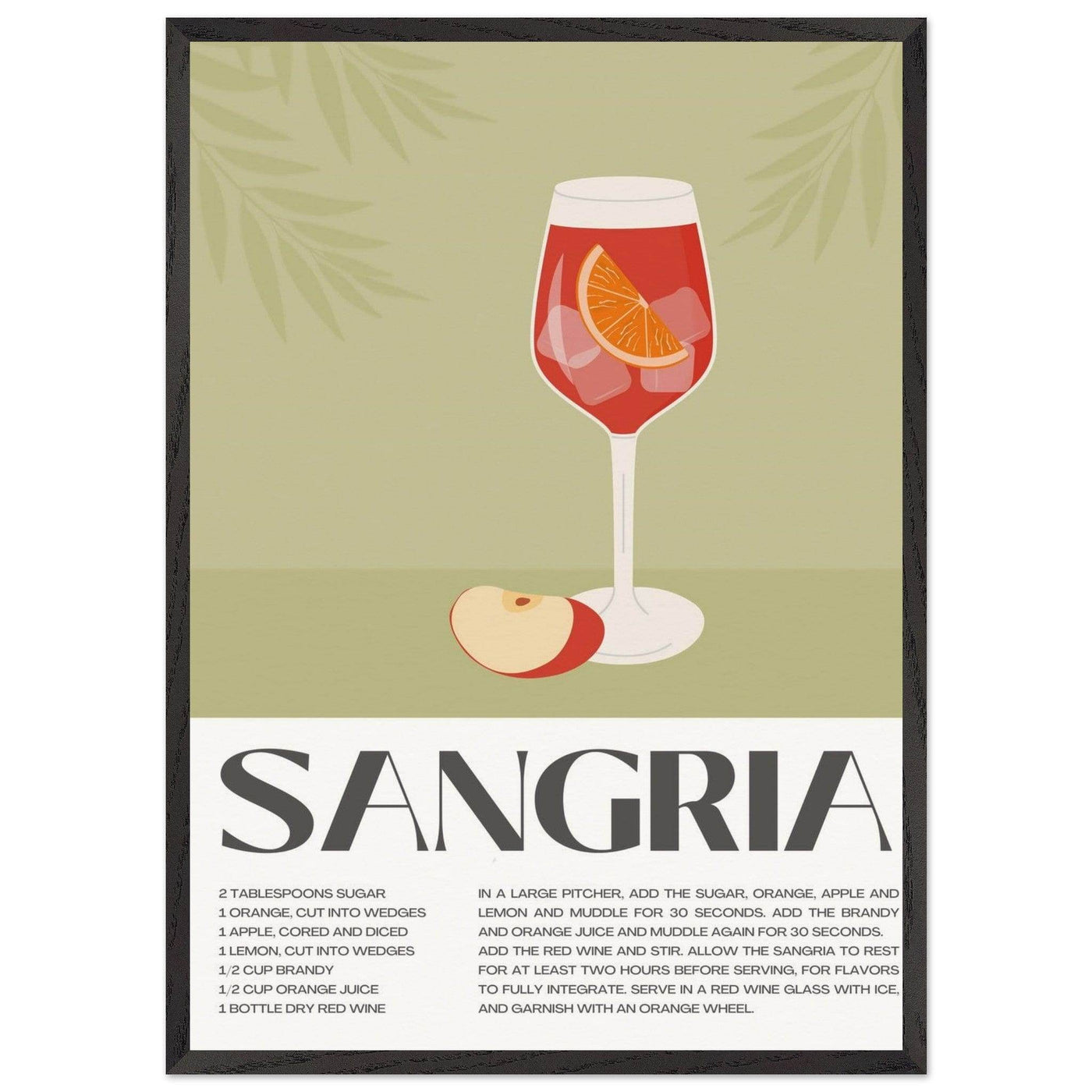 Sangria Cocktail Red Wine - Vibrantwalls