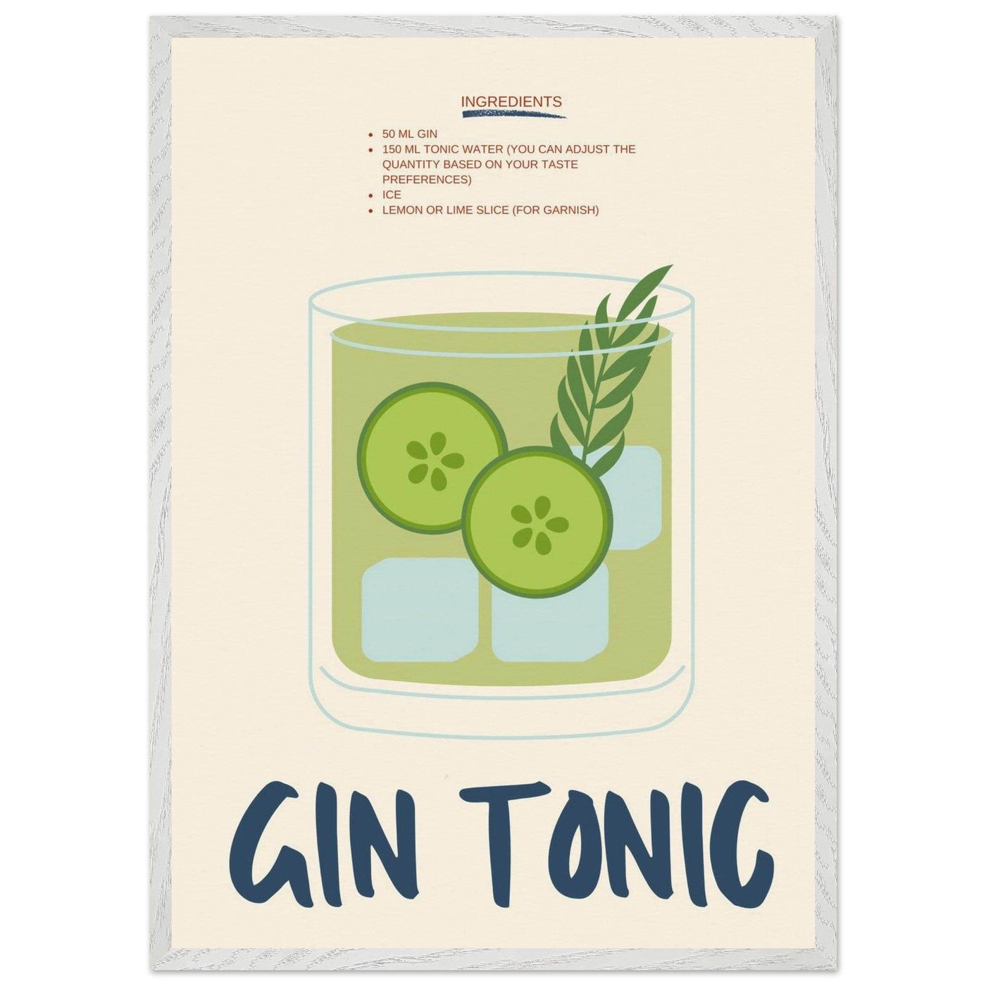 Gin & Tonic - Vibrantwalls
