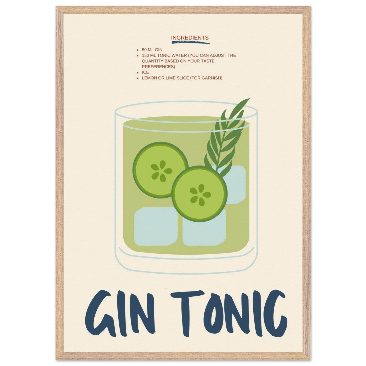 Gin & Tonic - Vibrantwalls