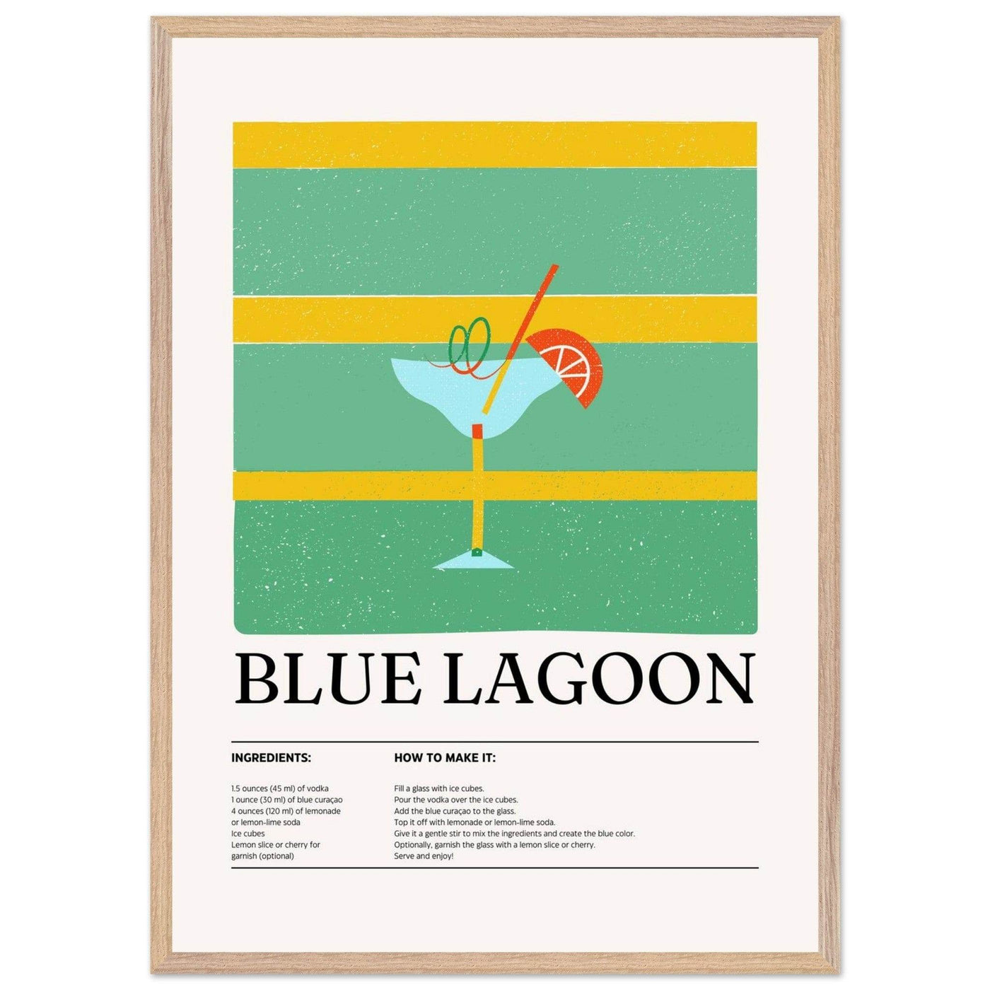 Blue Lagoon Cocktail Recipe - Vibrantwalls