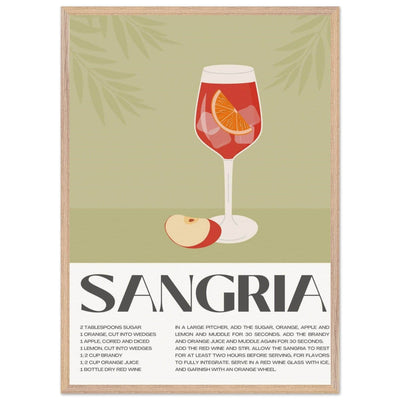 Sangria Cocktail Red Wine - Vibrantwalls