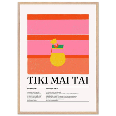 Vibrant Tiki Mai Tai Cocktail Recipe - Vibrantwalls