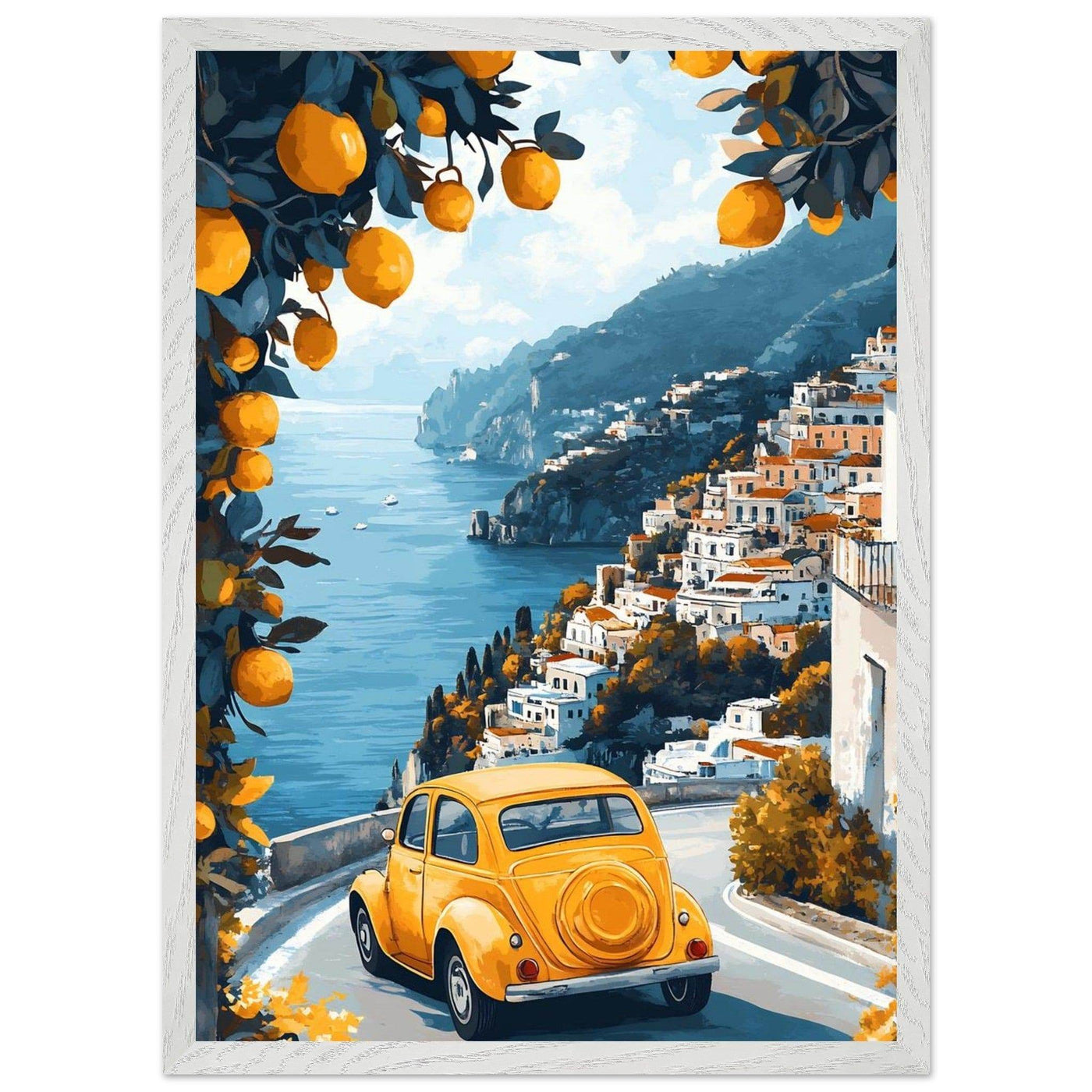 Vintage Italian Amalfi Coastal Drive Experience - Discover the Amalfi Lemon Grove - Vibrantwalls