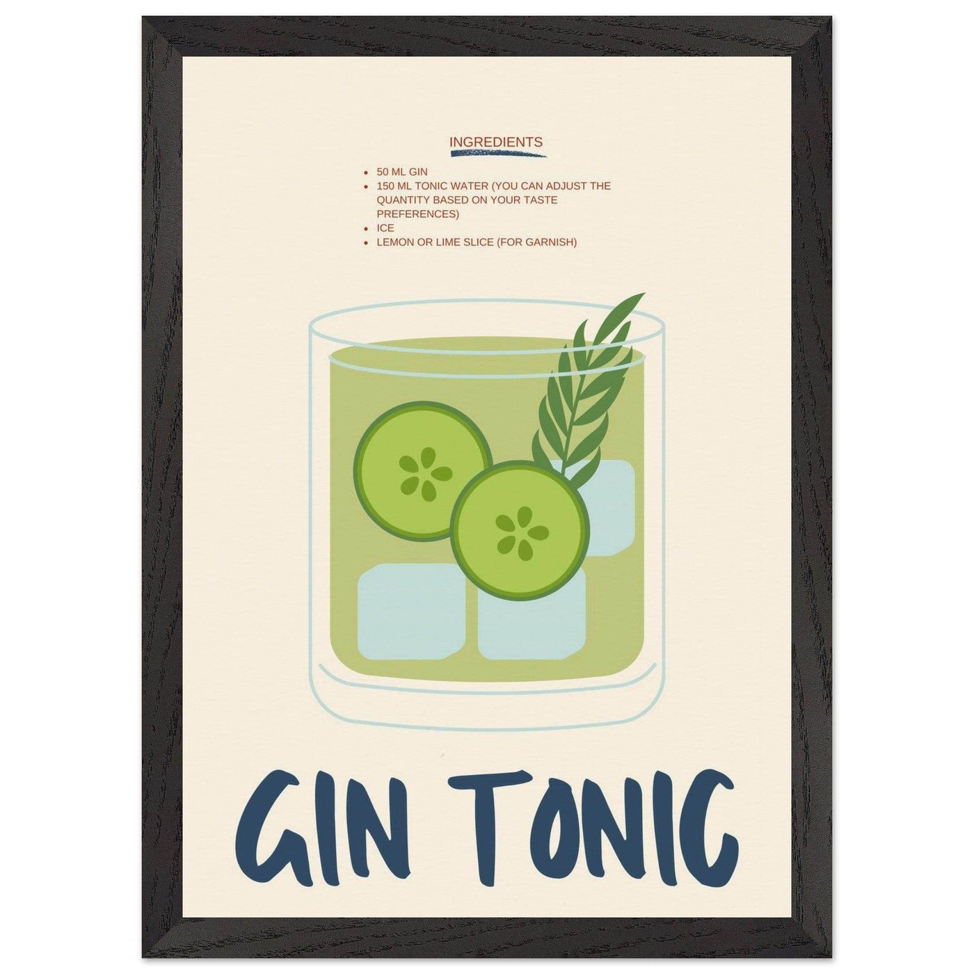 Gin & Tonic - Vibrantwalls