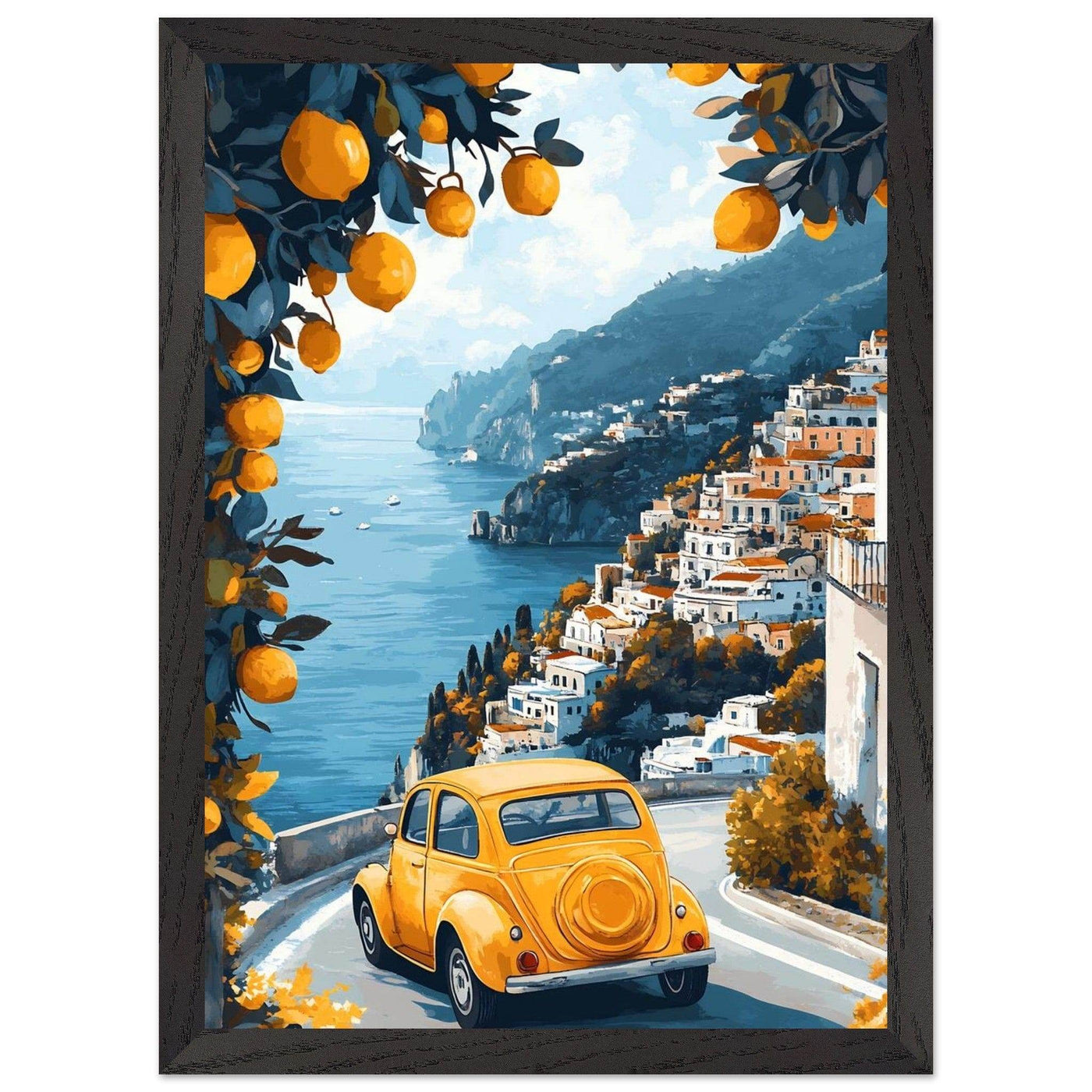 Vintage Italian Amalfi Coastal Drive Experience - Discover the Amalfi Lemon Grove - Vibrantwalls