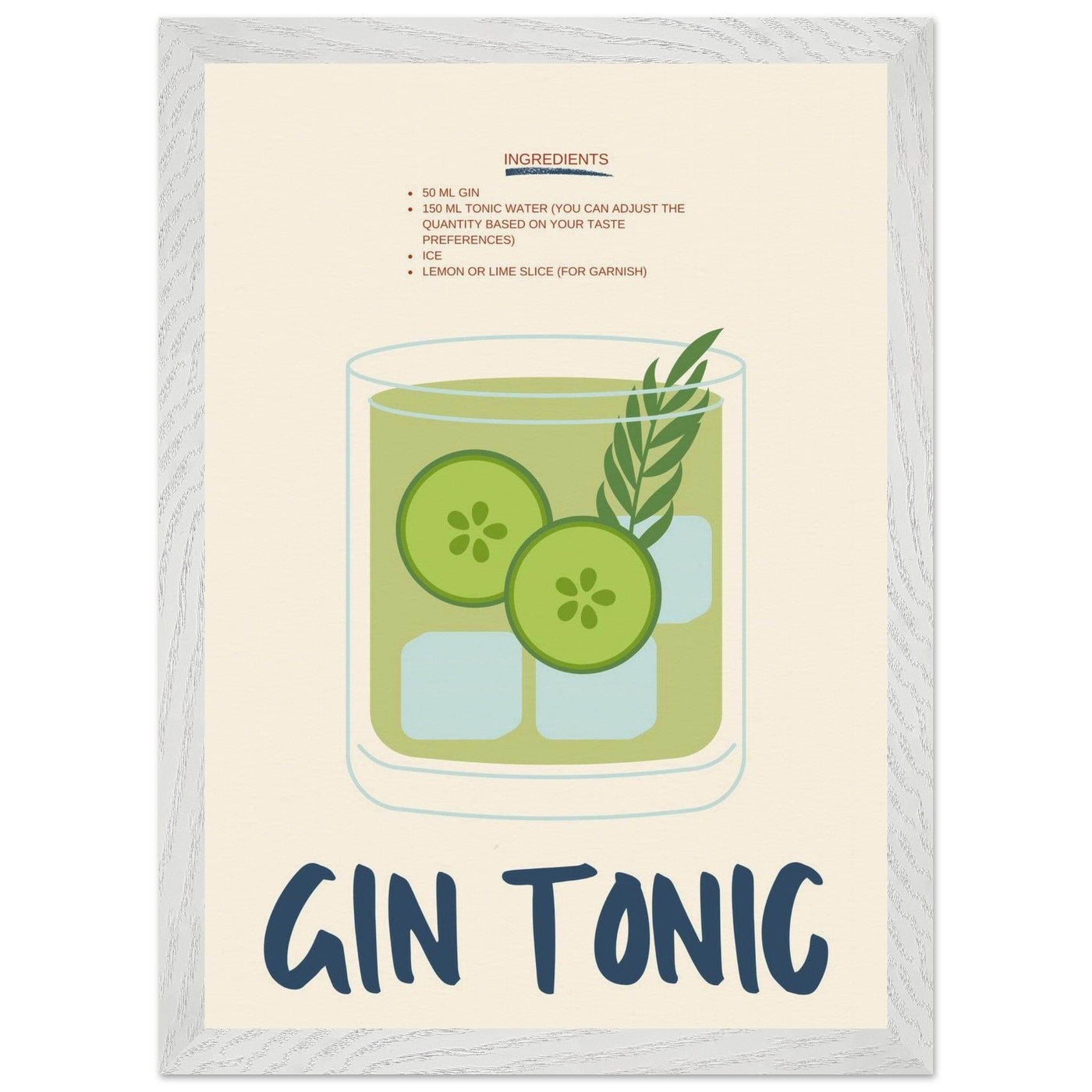 Gin & Tonic - Vibrantwalls