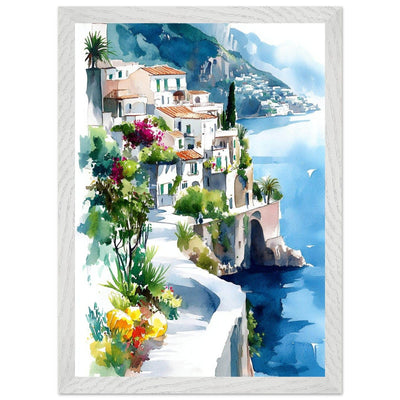 Vintage Italian Coastal Sunset Drive: Experience the Golden Hour - Vibrantwalls
