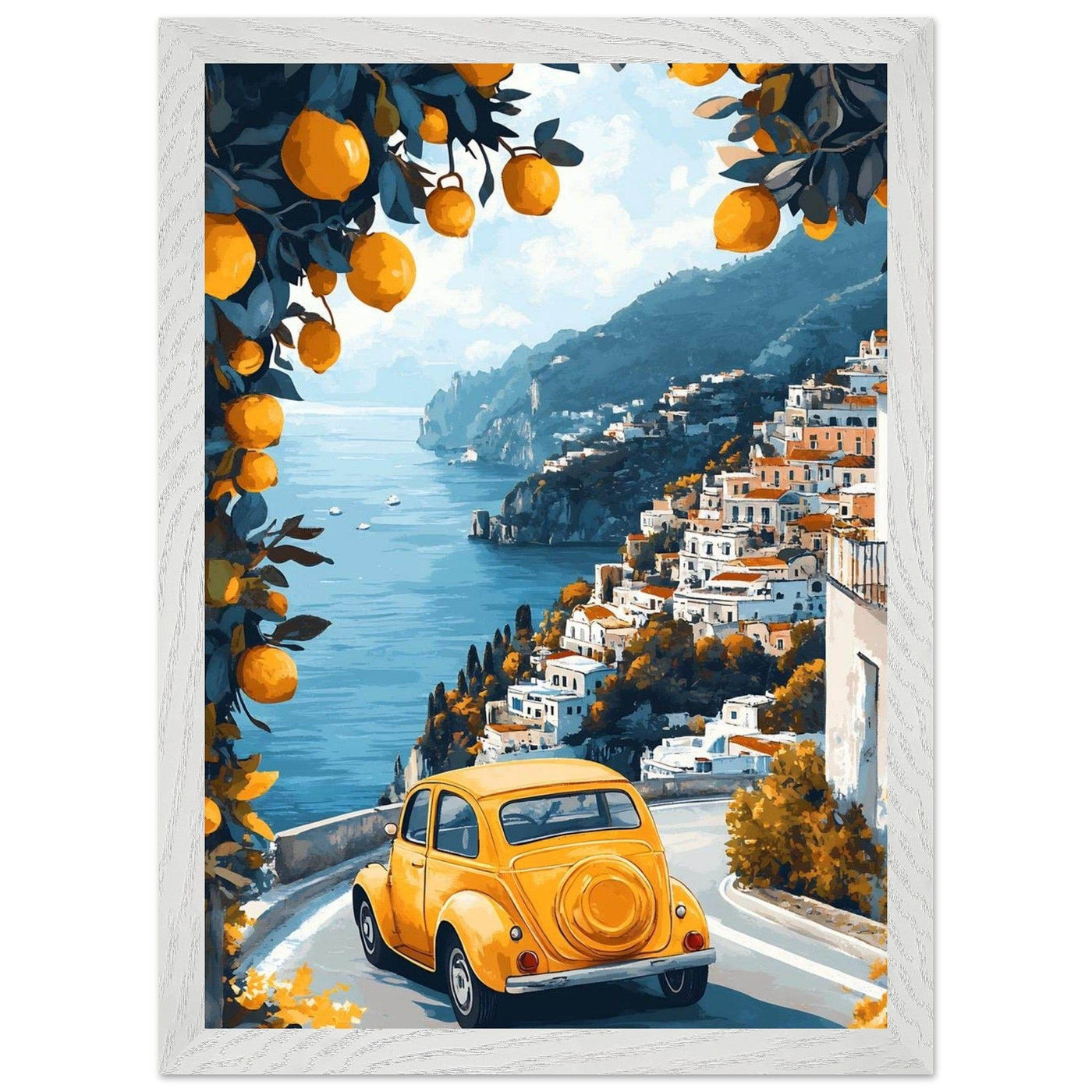 Vintage Italian Amalfi Coastal Drive Experience - Discover the Amalfi Lemon Grove - Vibrantwalls