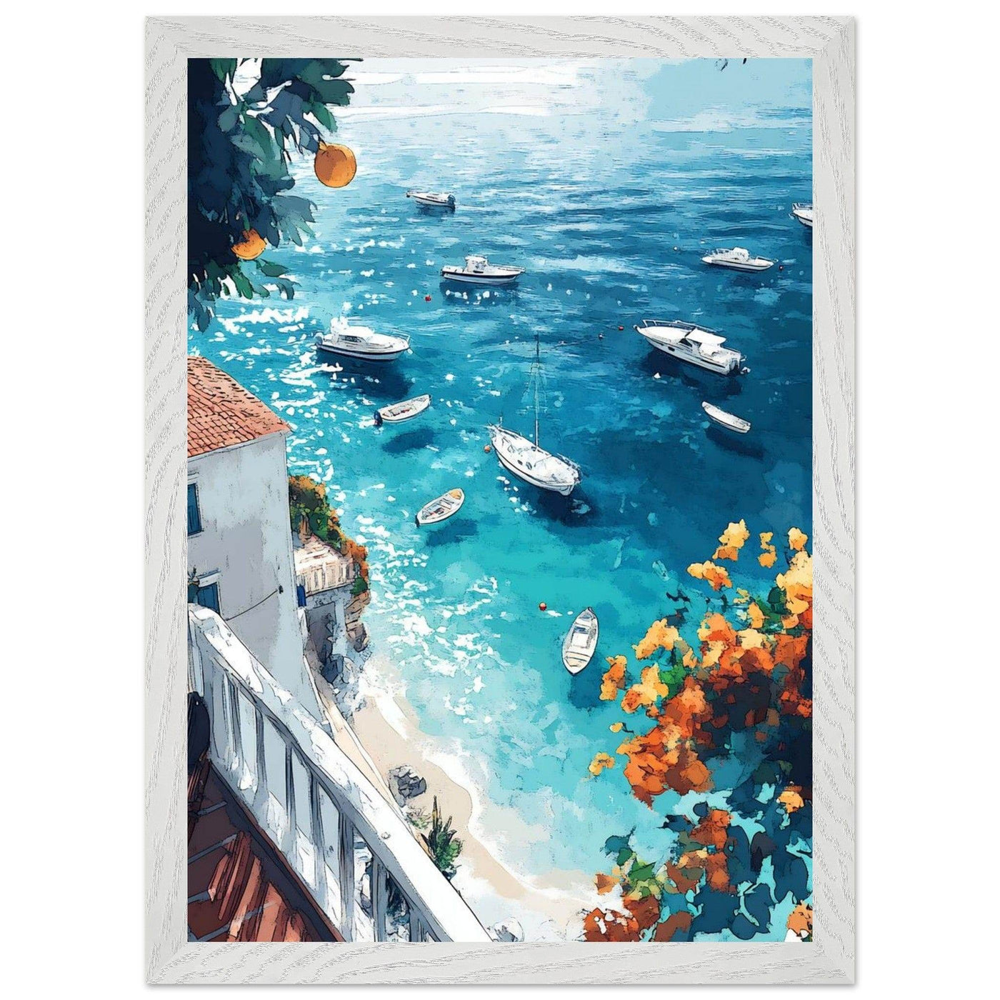 Vintage Italian Coastal View - Vibrantwalls