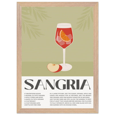 Sangria Cocktail Red Wine - Vibrantwalls