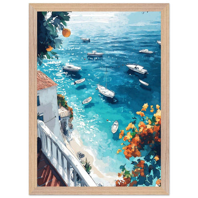 Vintage Italian Coastal View - Vibrantwalls