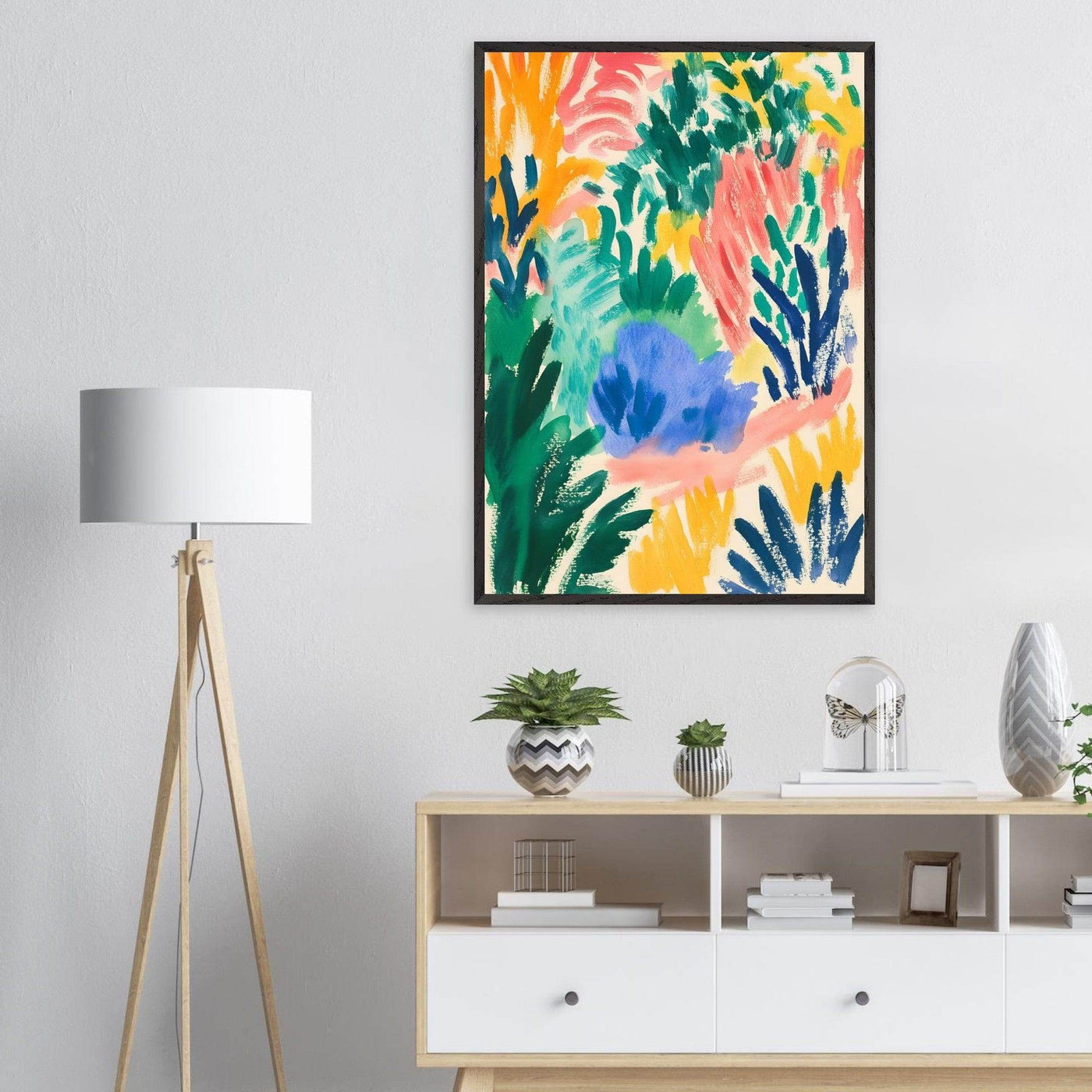 Abstract Floral Delight - Vibrantwalls