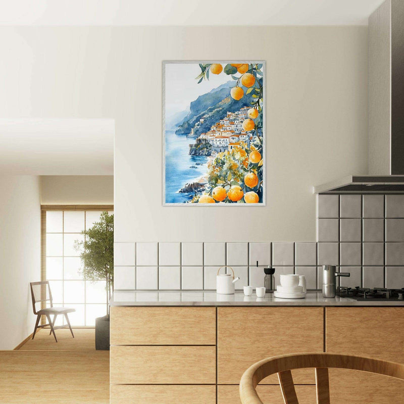 Amalfi Coast Positano Lemons Wall Art - Vibrantwalls