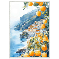 Amalfi Coast Positano Lemons Wall Art - Vibrantwalls