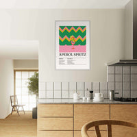 Aperol Spritz Recipe Cocktail Wall Art - Vibrantwalls