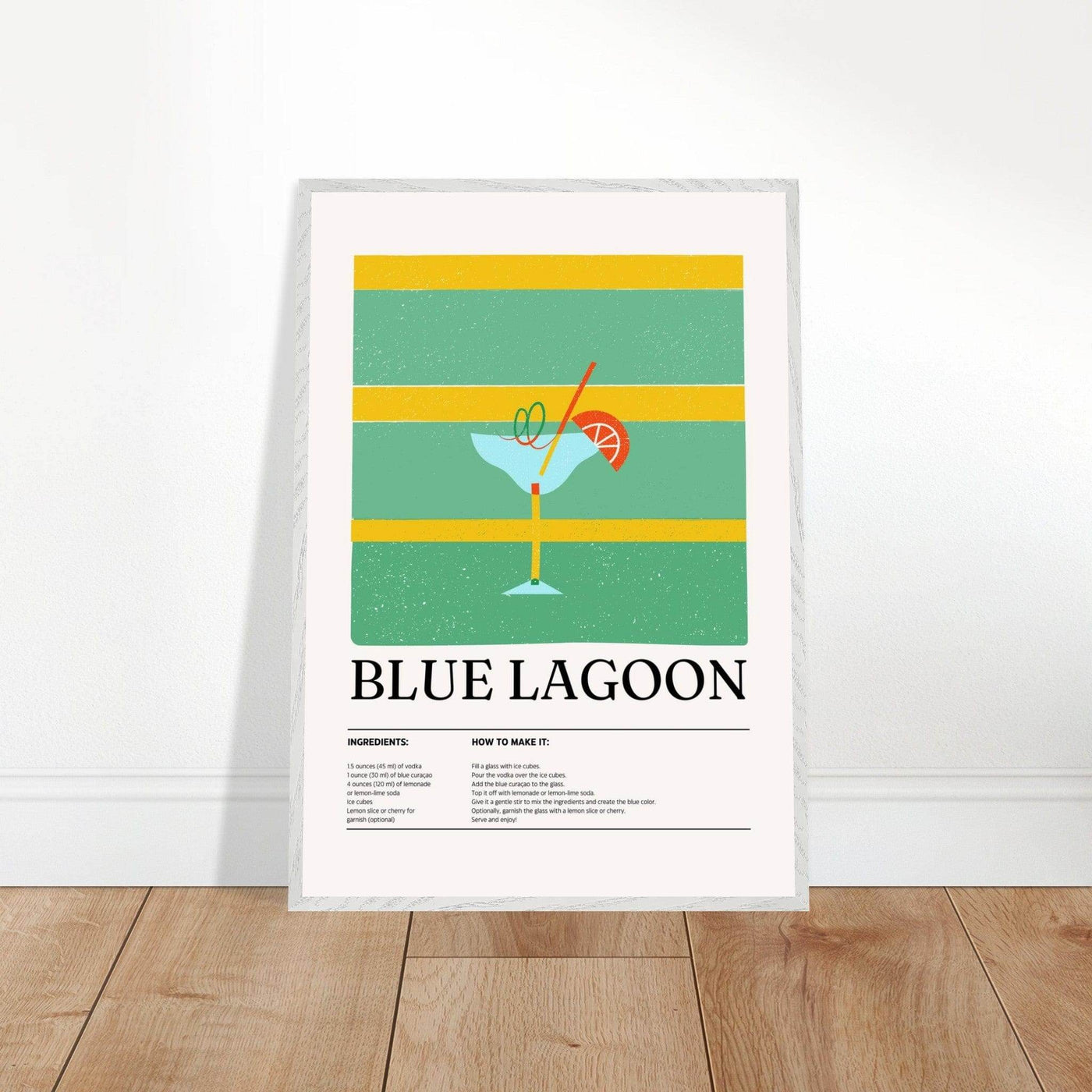 Blue Lagoon Cocktail Recipe - Vibrantwalls
