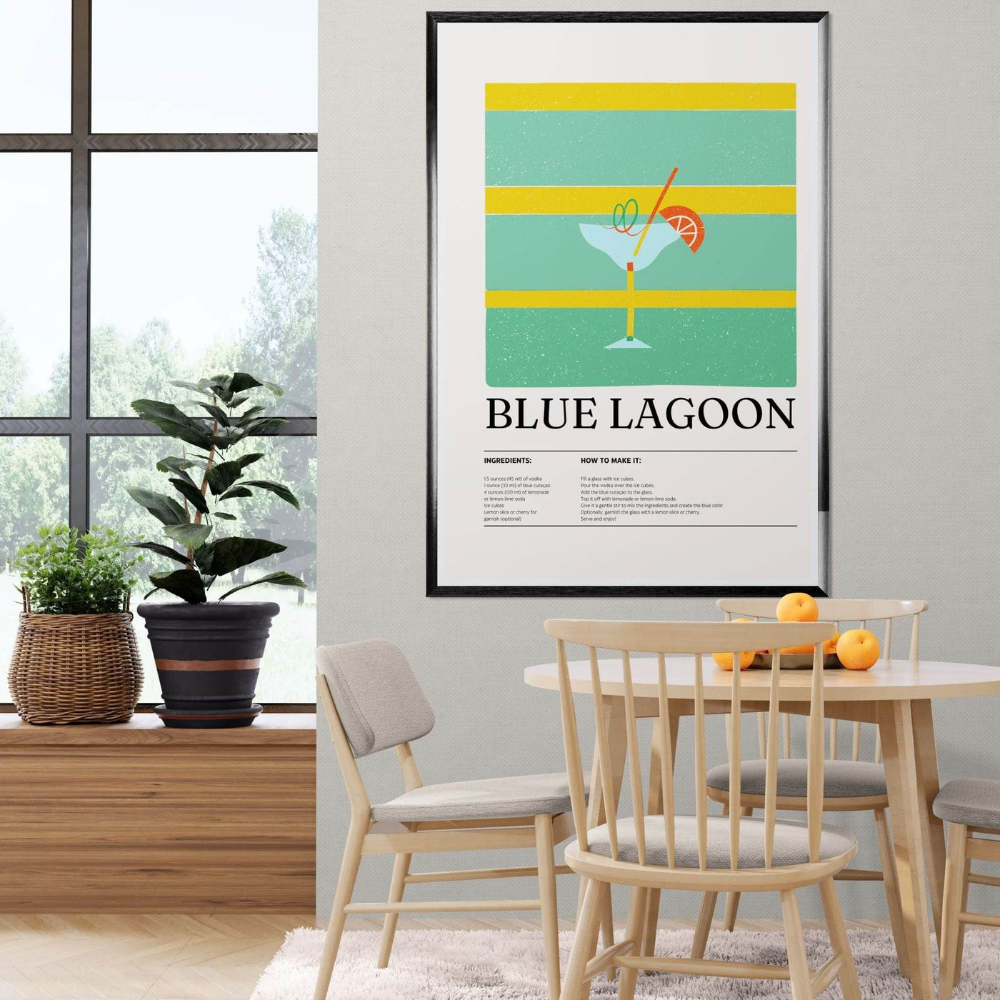 Blue Lagoon Cocktail Recipe - Vibrantwalls