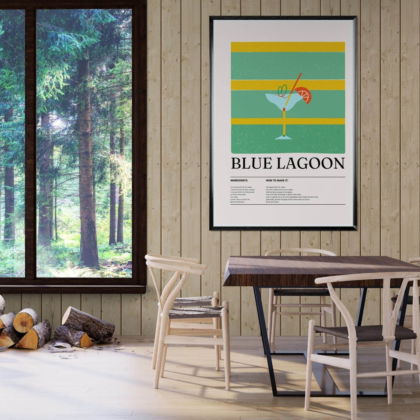 Blue Lagoon Cocktail Recipe - Vibrantwalls