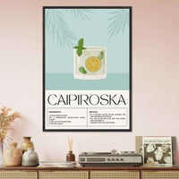 Capiroska Vodka Recipe Wall Art - Vibrantwalls