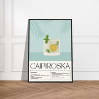 Capiroska Vodka Recipe Wall Art - Vibrantwalls