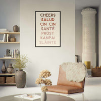 Multi-Language Toast Poster Wall Art - Vibrantwalls