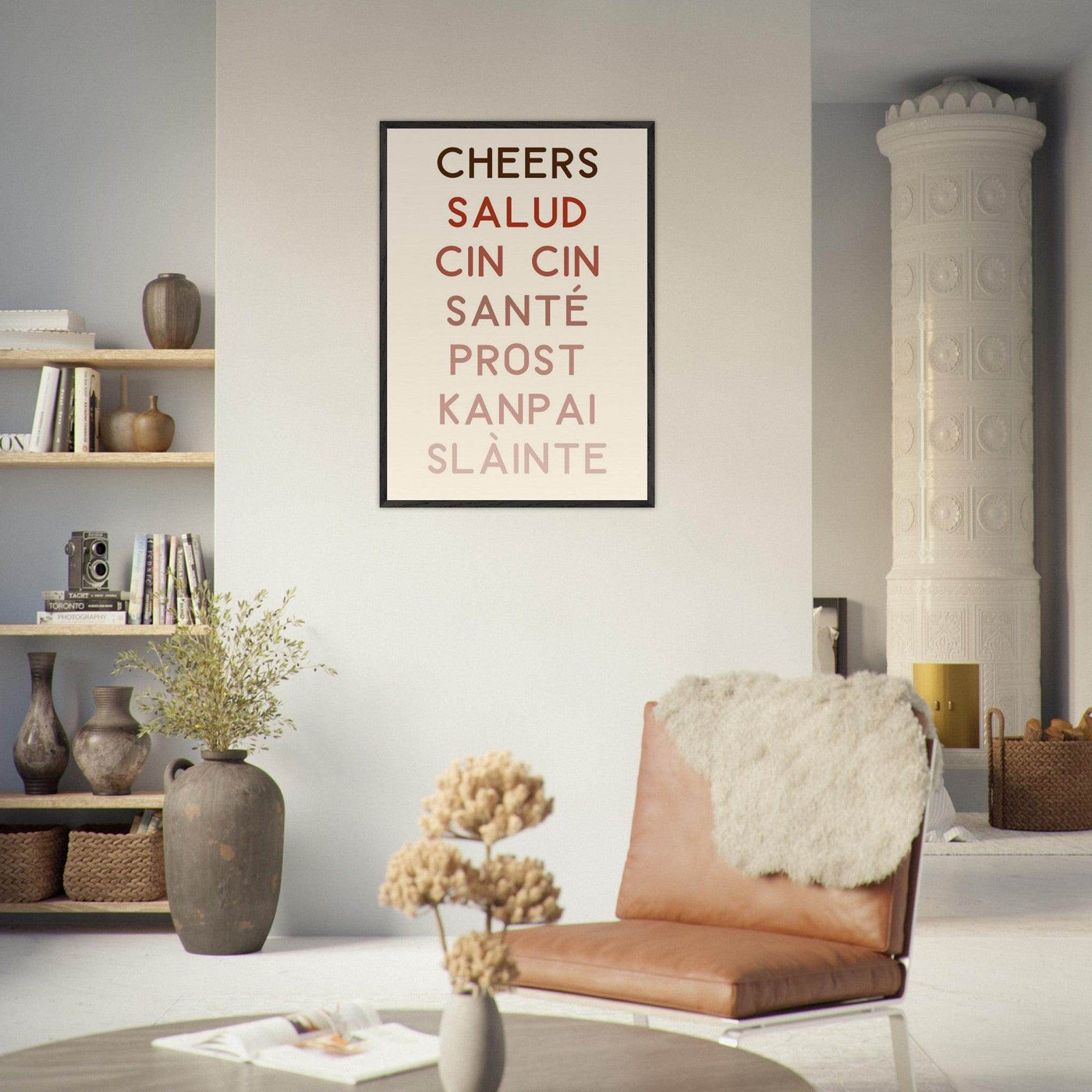 Cheers Poster | Multi-Language Toast - Vibrantwalls