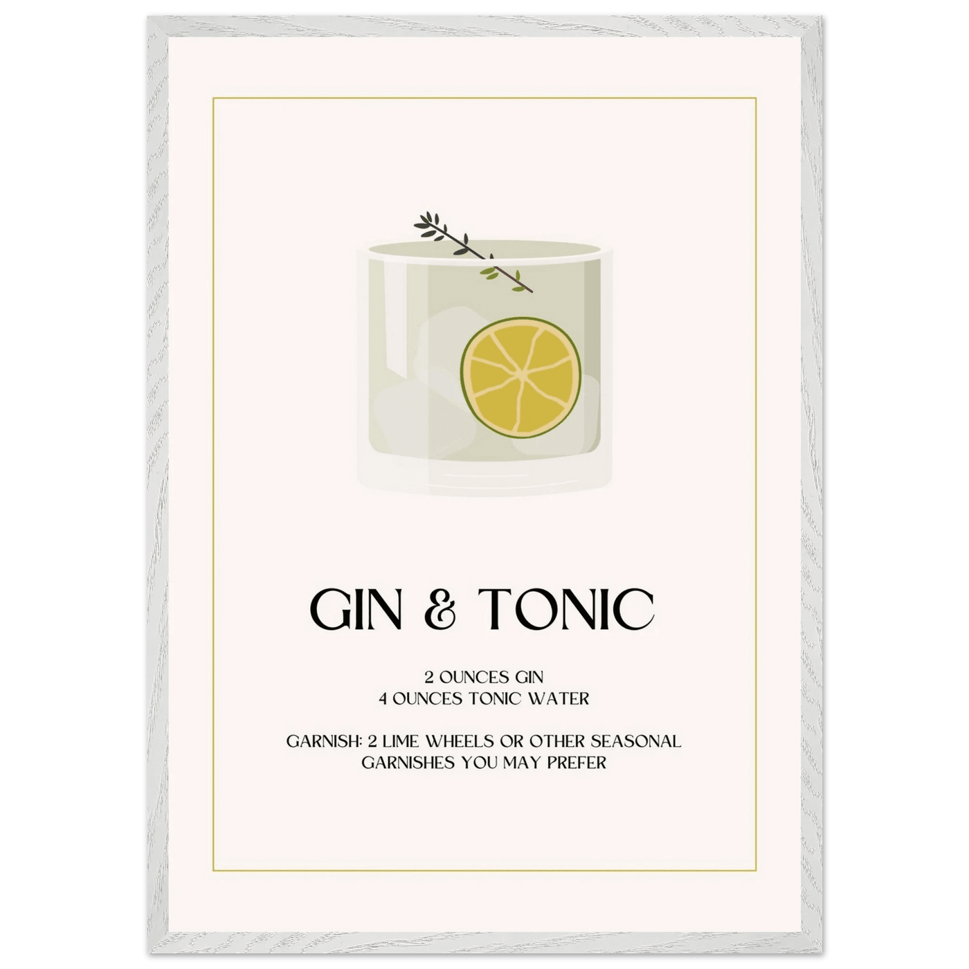 Chic Gin & Tonic Recipe - Vibrantwalls