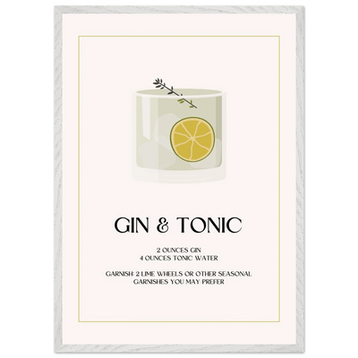Chic Gin & Tonic Recipe - Vibrantwalls