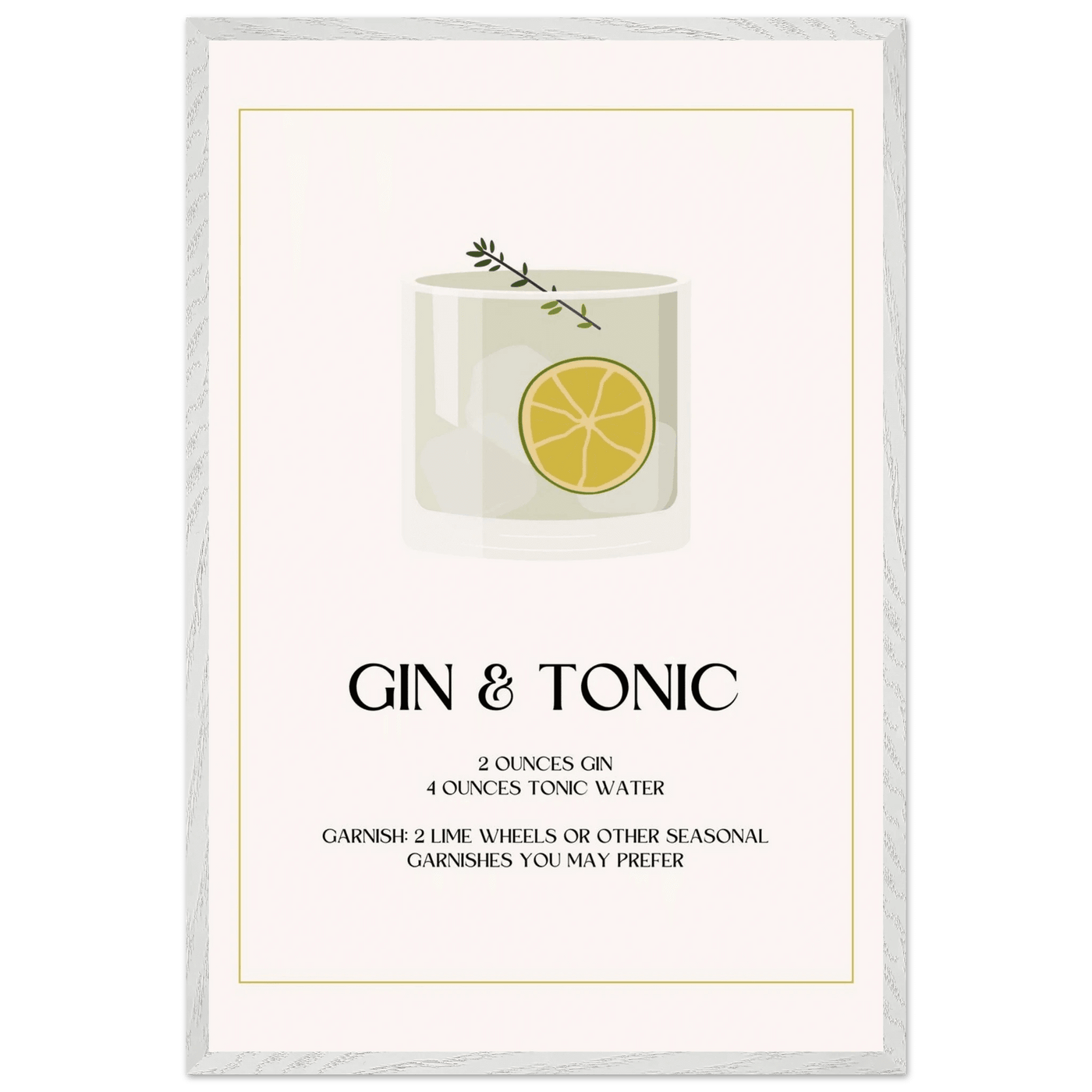 Chic Gin & Tonic Recipe - Vibrantwalls