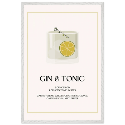 Chic Gin & Tonic Recipe - Vibrantwalls