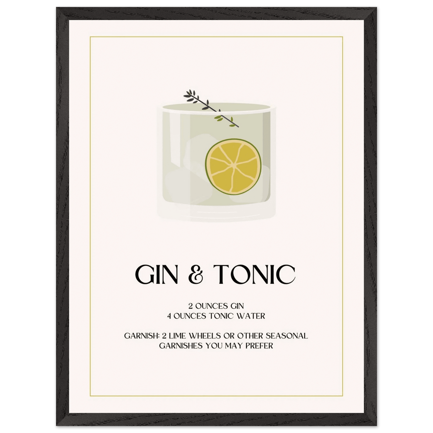 Chic Gin & Tonic Recipe - Vibrantwalls