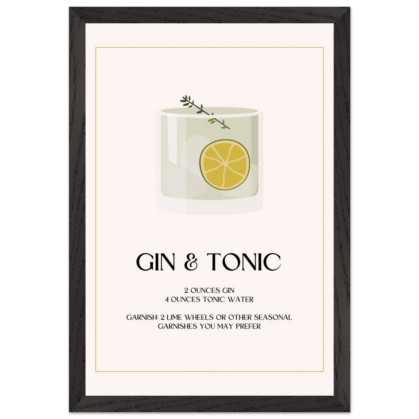 Chic Gin & Tonic Recipe - Vibrantwalls