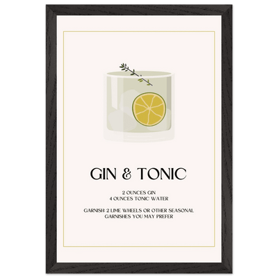 Chic Gin & Tonic Recipe - Vibrantwalls