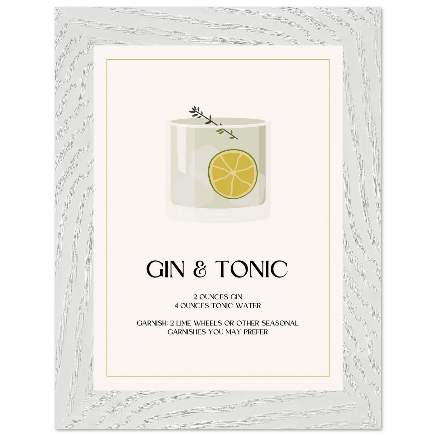 Chic Gin & Tonic Recipe - Vibrantwalls