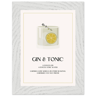 Chic Gin & Tonic Recipe - Vibrantwalls
