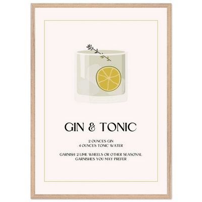 Chic Gin & Tonic Recipe - Vibrantwalls