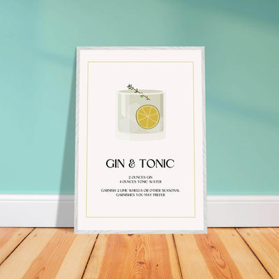 Chic Gin & Tonic Recipe - Vibrantwalls