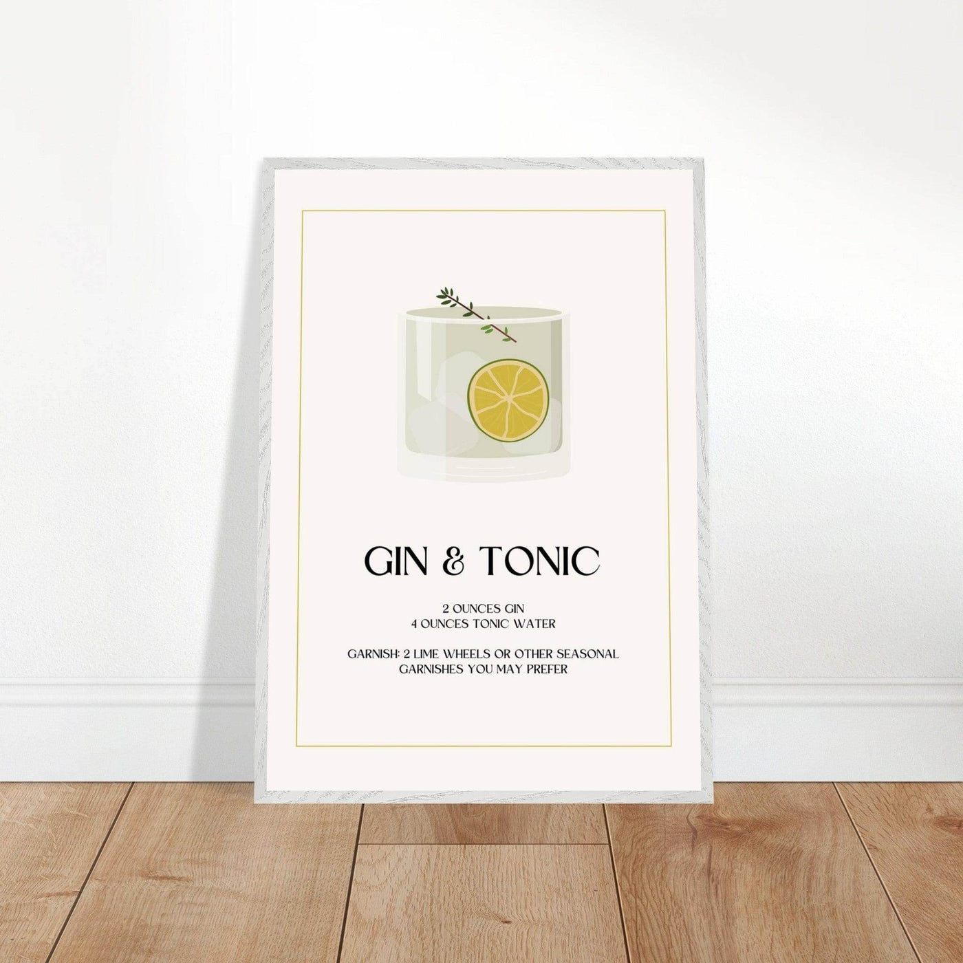 Chic Gin & Tonic Recipe - Vibrantwalls
