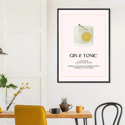 Chic Gin & Tonic Recipe - Vibrantwalls
