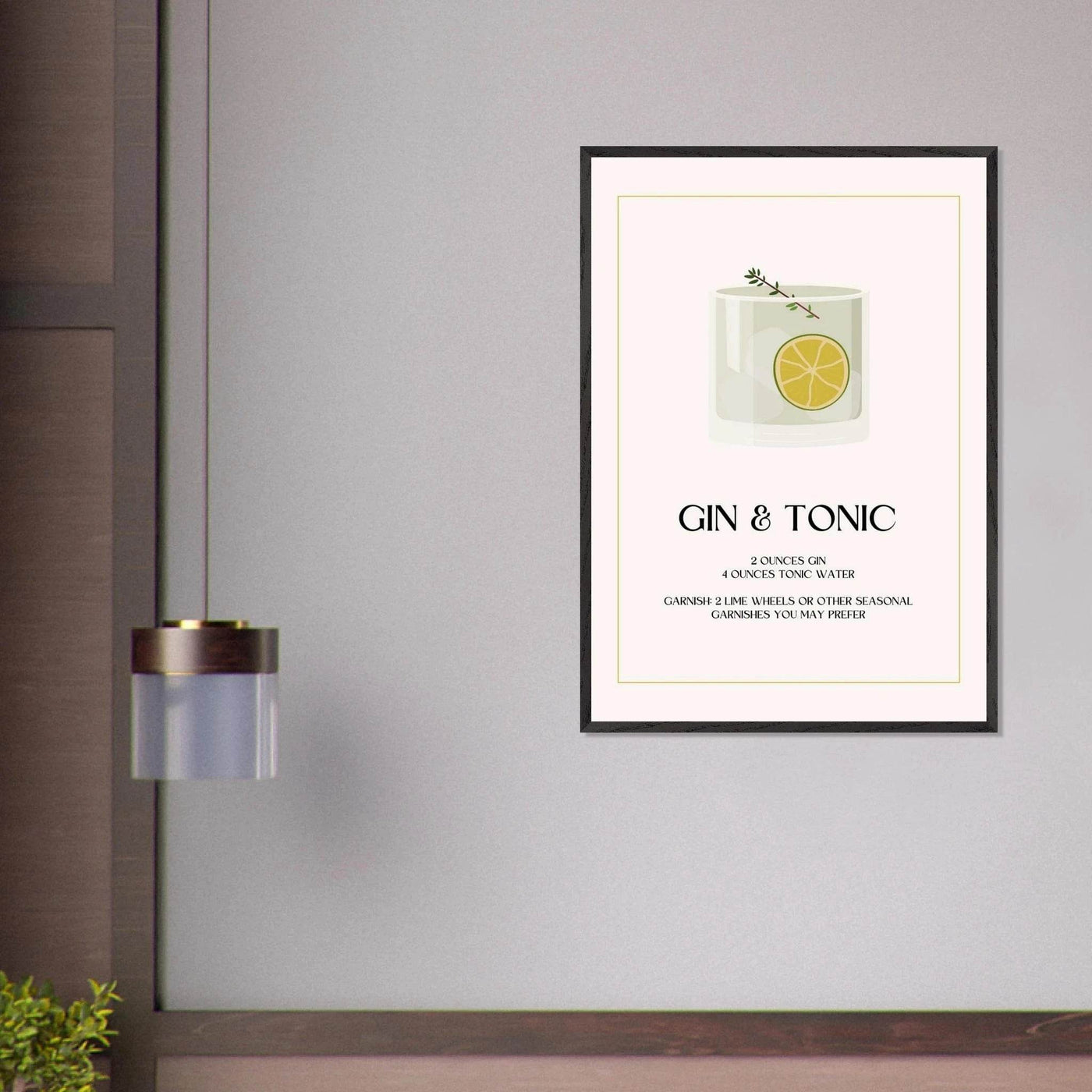 Chic Gin & Tonic Recipe - Vibrantwalls