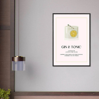Chic Gin & Tonic Recipe - Vibrantwalls